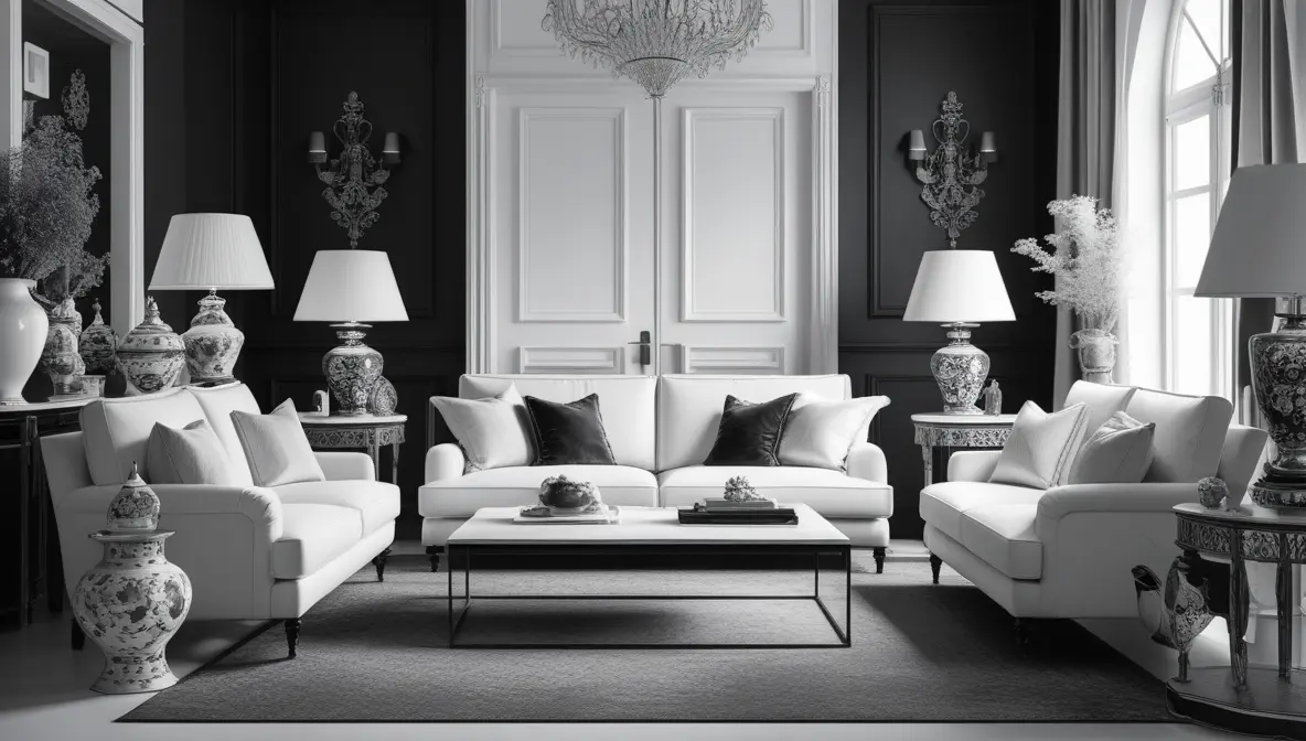 Black and White Home Decor: A Timeless Elegance