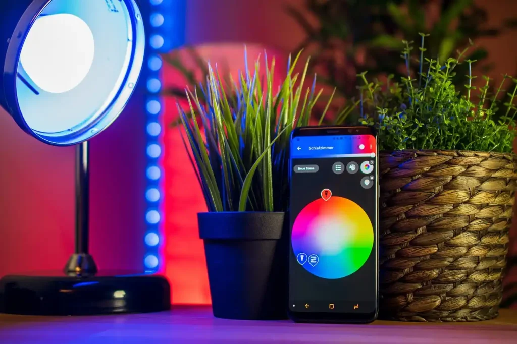 a cellphone with a screen on it, Smart Furniture Technology