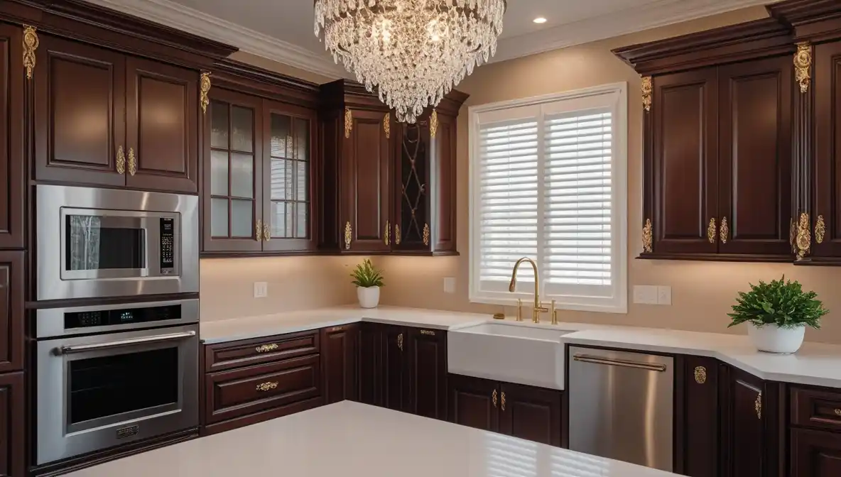 Luxury Home Kitchen Design with Microwave: Elevating Your Culinary Experience